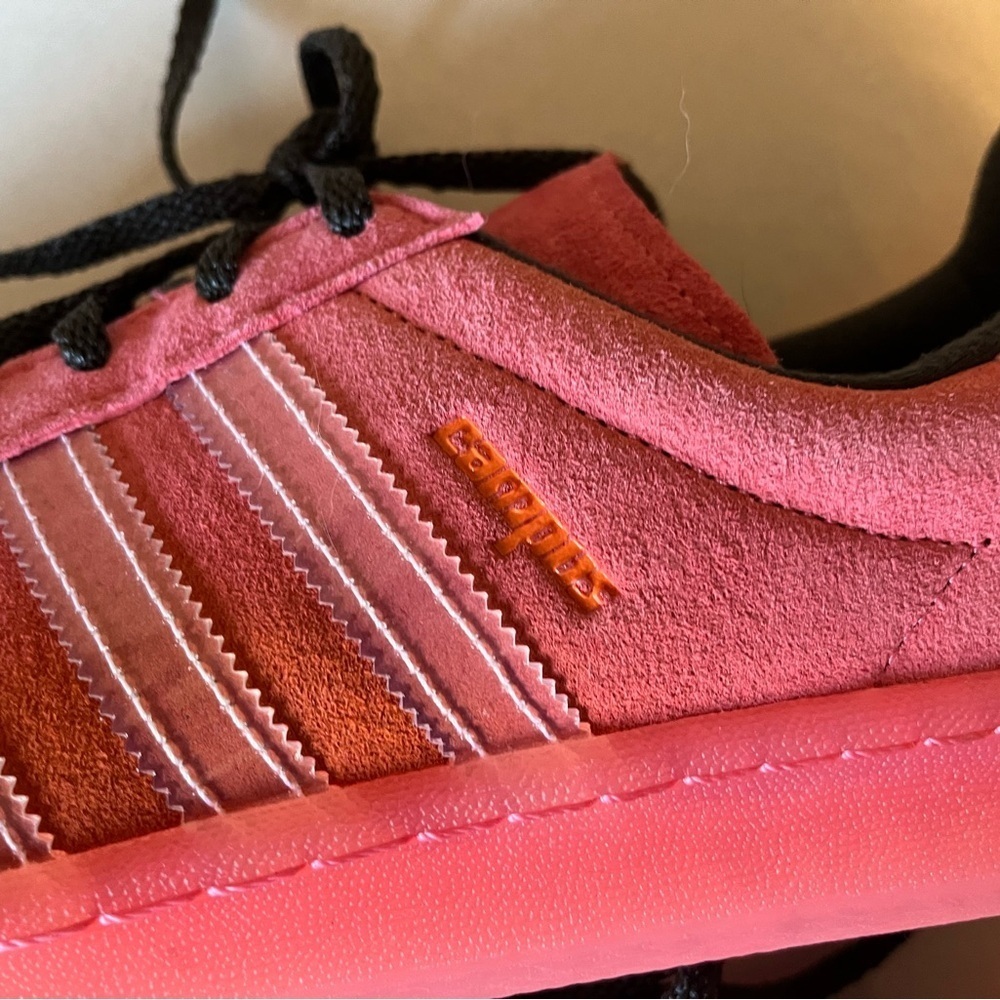 Adidas Originals Campus 80’s New York Coral Suede Sneakers Mens 9/Womens 10.5 - Picture 7 of 12